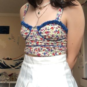 Colorful corset top